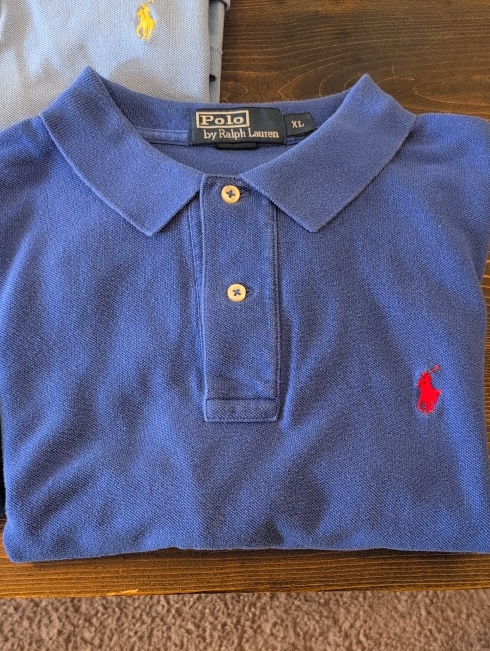Polo by Ralph Lauren Trio of Men's Polo Shirts in Light Blue, Teal & Royal Blue - Picture 3 of 7